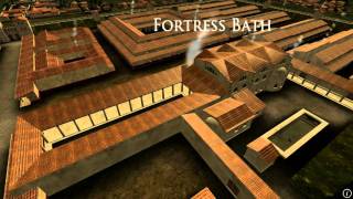 Animation of ancient Roman Fort in Caerleon Wales [upl. by Millar135]