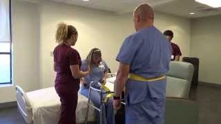 Physical Therapy Transfer Training  How To Transfer From Wheelchair To Bed [upl. by Sacks]