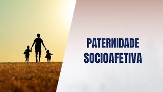 Paternidade socioafetiva [upl. by Olwena]