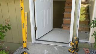 Jeld Wen Front Door Installation  Really crappy products and craftsmanship PART 1 [upl. by Savdeep]