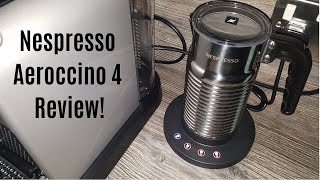 Nespresso Aeroccino 4 Milk Frother Review  Worth upgrading from the Aeroccino 3 [upl. by Hcirdeirf]