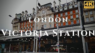 London Victoria Station Walk Through England 4K [upl. by Siuqaj]