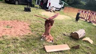 A fabulous range of wooden sculpture at Caerleon festival 2024 [upl. by Earezed]