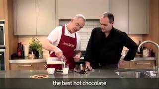 How to make a hot chocolate using an aerolatte milk frother [upl. by Adirehs]