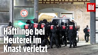 Gefängnismeuterei Polizei stürmt Knast in Thüringen  JVA Untermaßfeld [upl. by Yasmine]